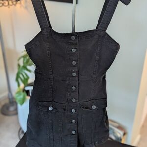 H&M Black Denim Romper